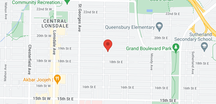 map of 309 160 E 19TH STREET